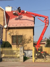 Mytí a nátěr eternitové střechy