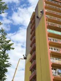 nátěr fasády panelového domu