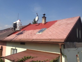čištění střechy rodinného domu