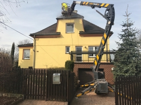 čištění střechy rodinného domu