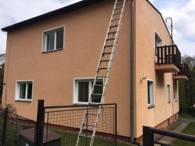 mytí fasády rodinného domu
