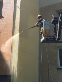 mytí fasády panelového domu Frýdek-Místek